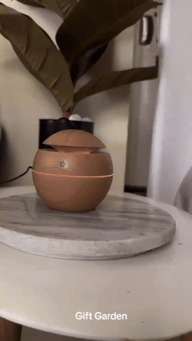 Humidificador ultrasónico en uso